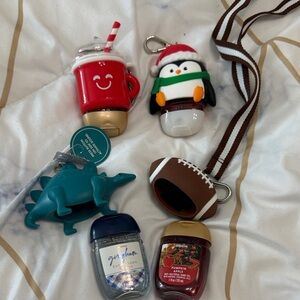 Bath & body works Hand Sanitizer Holders and Bottles Set
